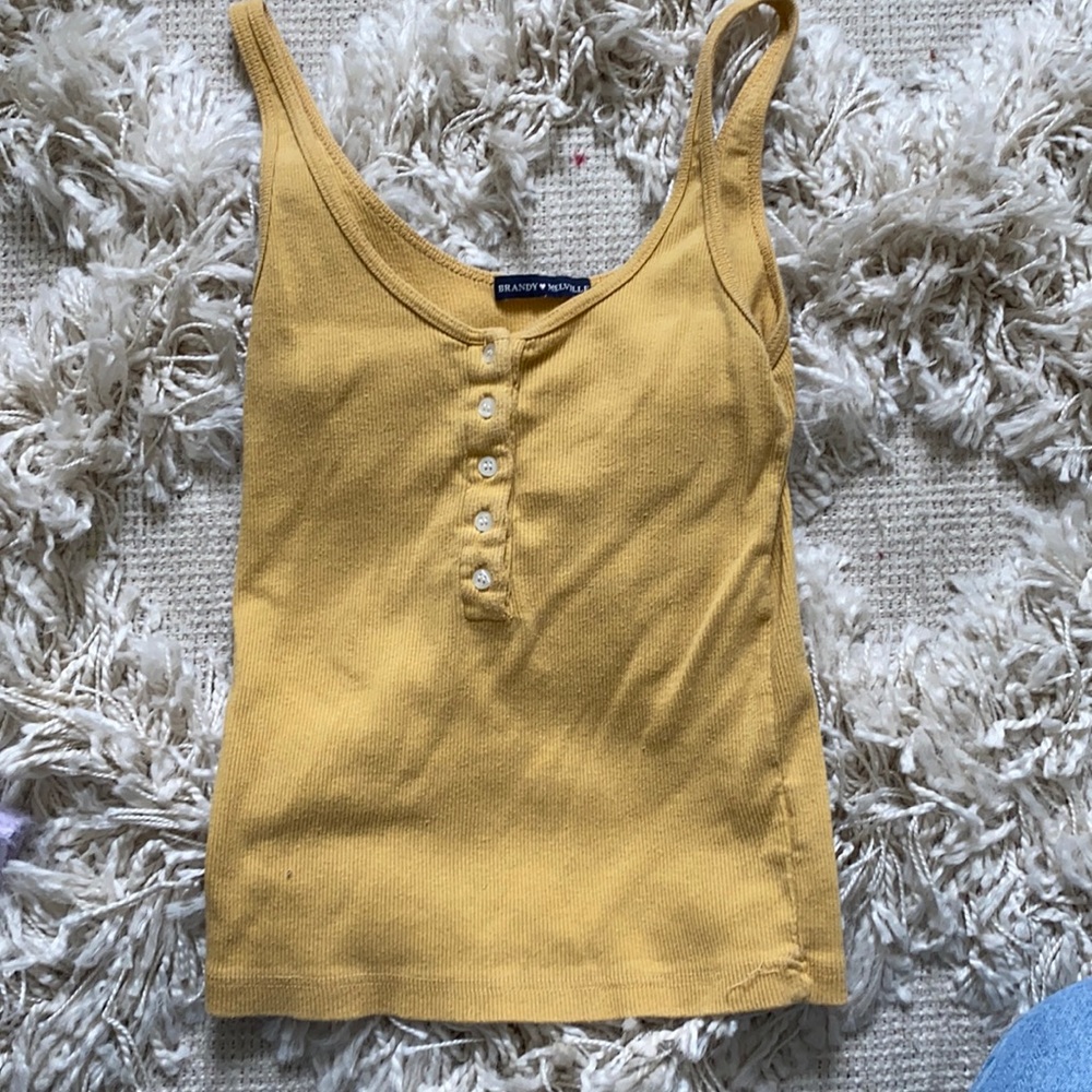 Yellow Brandy Melville Tank